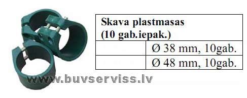 Skavas plastmasas d-38mm 1 gab.